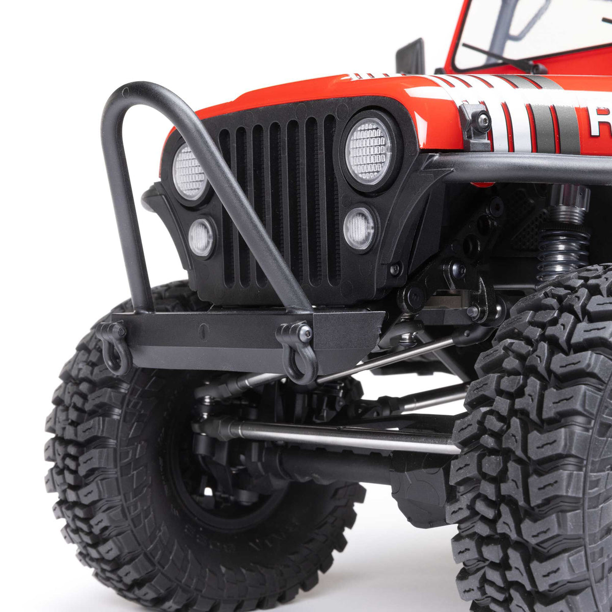 Axial 1/10 SCX10 III Jeep CJ-7 4X4 RTR Brushed Rock Crawler, Red