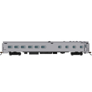HO 85' Dining Car Painted, Unlettered Aluminum