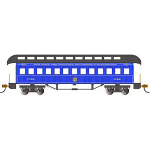 HO Old Time Coach B&O Royal Blue