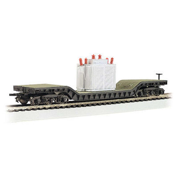 HO 52' Depressed Center Flat with Transformer