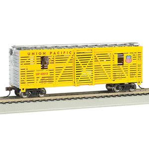 HO 40' Animated Stock Car UP Horses