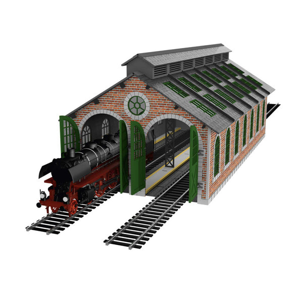 PRE-PAINTED TWO STALL ENGINE HOUSE