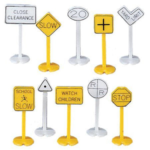HO Railroad & Street Signs (24)