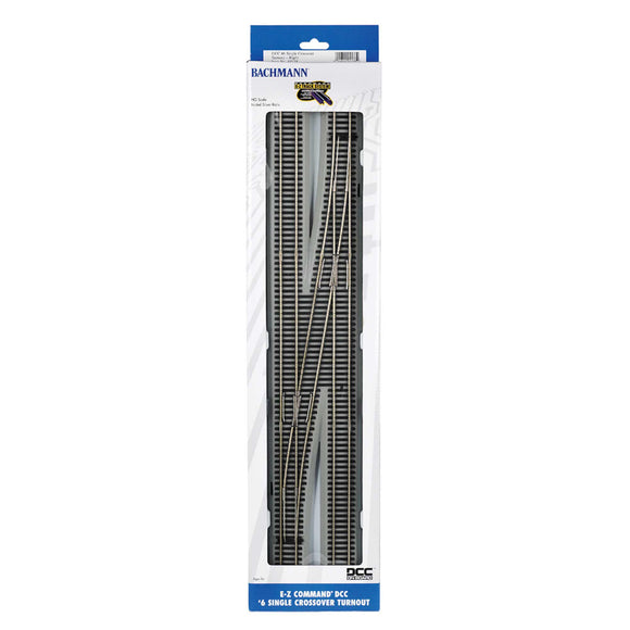HO NS EZ Command #6 Right-Hand Crossover with DCC