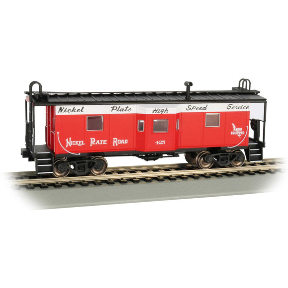 HO Bay Window Caboose w Roof Walk NKP