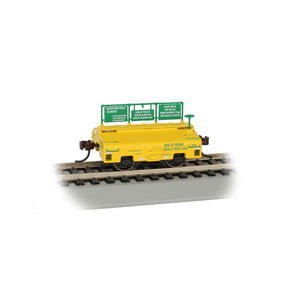 HO Test Weight Car BN Green & Yellow