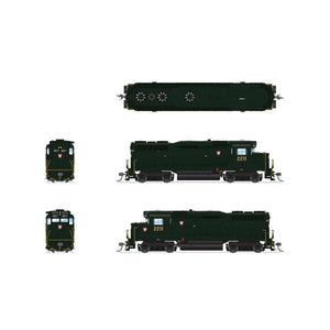 HO EMD GP30 Locomotive, Red Keystone, Paragon4, PRR 2211
