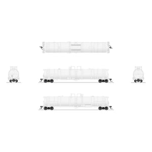 HO Cryogenic Tank Car, Unlettered, White, Type C