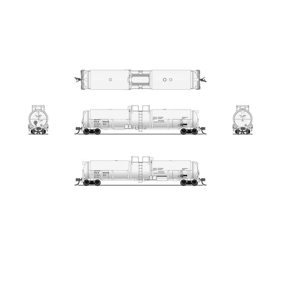 N Cryogenic Tank Car, UTLX White (2)