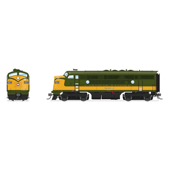 HO EMD F3A Locomotive, CN 9005, Olive Green & Imt.Gold with Paragon4