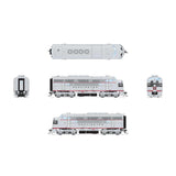 HO EMD F3A Locomotive, CBQ 9960C, Aluminum Black Stripes with Paragon4