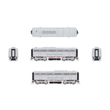 HO EMD F3B Locomotive, CBQ 9961B, Aluminum Black Stripes with Paragon4