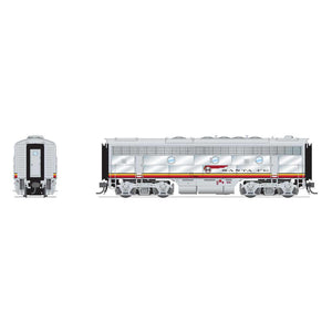 HO EMD F7B Locomotive, ATSF 328B, Warbonnet, 1950's with Paragon4