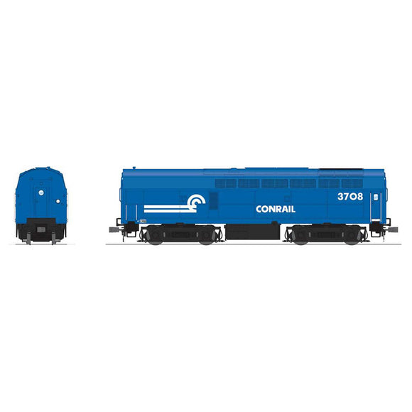 HO RF-16 Sharknose Locomotive B CR 3708 Conrail Blue