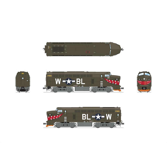 HO RF-16 Sharknose Locomotive A, USAAF 801, Shark