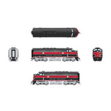 HO EMD F7A Locomotive, CRIP 103, Red & Black Aluminum Trucks