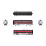 HO EMD F7A Locomotive, CRIP 105B Red & Black Aluminum Trucks