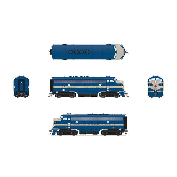 HO EMD F7A Locomotive, MP 587, Eagle Scheme