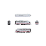 HO EMD F3A Locomotive, CBQ 9960C, Aluminum, Black Nose Stripes