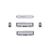 HO EMD F3B Locomotive, CBQ 9961B, Aluminum, Black Nose Stripes