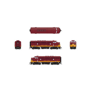 HO EMD F3A Locomotive, SOO 202A, Maroon & Imitation Gold