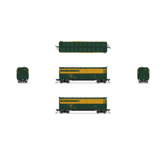 N 40' Wood Stock Car, CNW 14465, Mule Sounds