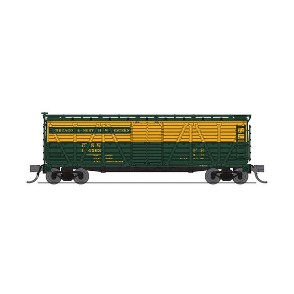 N 40' Wood Stock Car, CNW 14707, Sheep Sounds