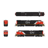 HO GE ES44AC Locomotive with DCC & Sound, CN #2836 Website Scheme,