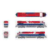 HO GE ES44AC Locomotive with DCC & Sound, CN #3115 BC Rail Heritage Paint