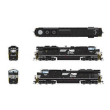 HO EMD SD70ACe Locomotive, NS 1047 Black / White