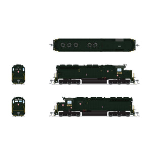 HO EMD SD45 Locomotive, PRR 6146, Brunswick Green