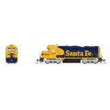 HO EMD GP30 Locomotive, ATSF 2723, Blue Warbonnet