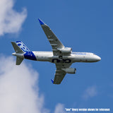 Airbus A320neo 1.5m Airliner Twin 64mm EDF BNF Basic with AS3X+ and SAFE Select (White)