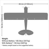 Carbon-Z Cub SS 2.1m BNF Basic with AS3X and SAFE Select