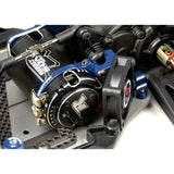 Exo RC Fan Mount Clamp-On Set, Ang, Blue: 1/10 540 Motors