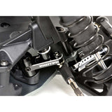 Heavy Duty RC Full Bearing Steering Set, 7075 Black with Silver: All Losi 22S