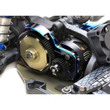 Laydown/Back RC Motor Plate, 2-Color Anodized: Team Associated B6.3, T6, SC6