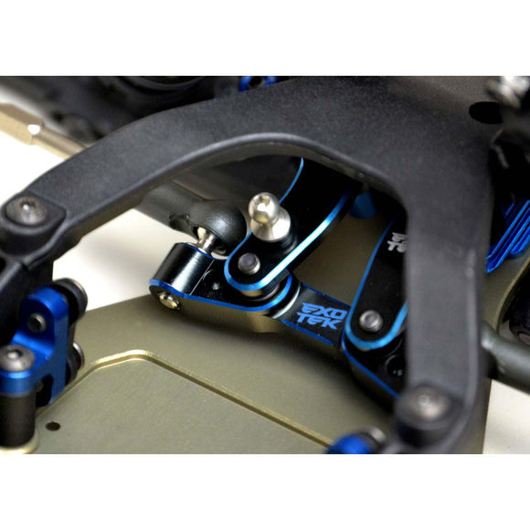 7075 RC Steering Rack, 2-Color Anodized: Team Associated B6.3, T6, SC6