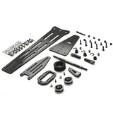 DR10M Pro Wheelie Bar Set, 3mm Carbon Fiber Single Wheel