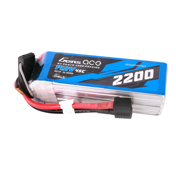 14.8V 2200mAh 4S 45C G-Tech Smart LiPo Battery: EC3/ Deans/ XT60