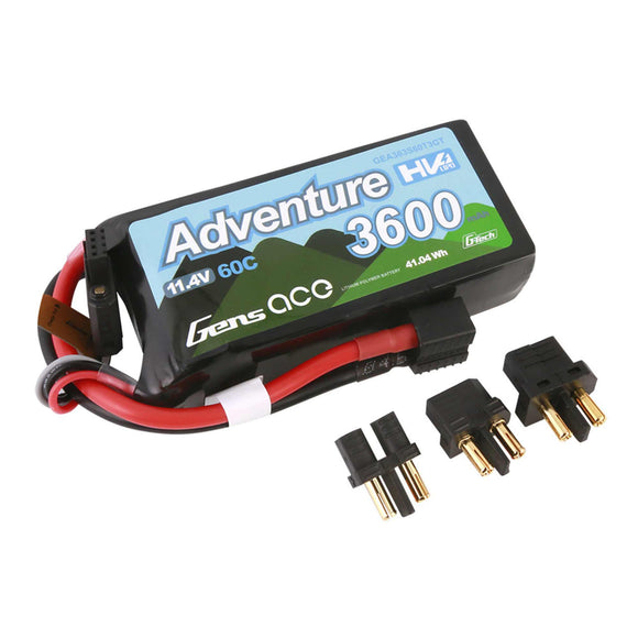 11.4V 3600mAh 3S 60C G-Tech Smart LiPo Battery: Deans/ XT60