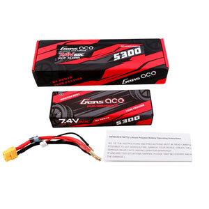 5300mAh 2S 7.4V 60C Hard Case Lipo Battery Pack with XT60 plug