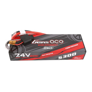 G-tech 5300mAh 7.4V 60C 2S1P HardCase Lipo, Deans