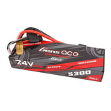 G-tech 5300mAh 7.4V 60C 2S1P HardCase Lipo, EC3