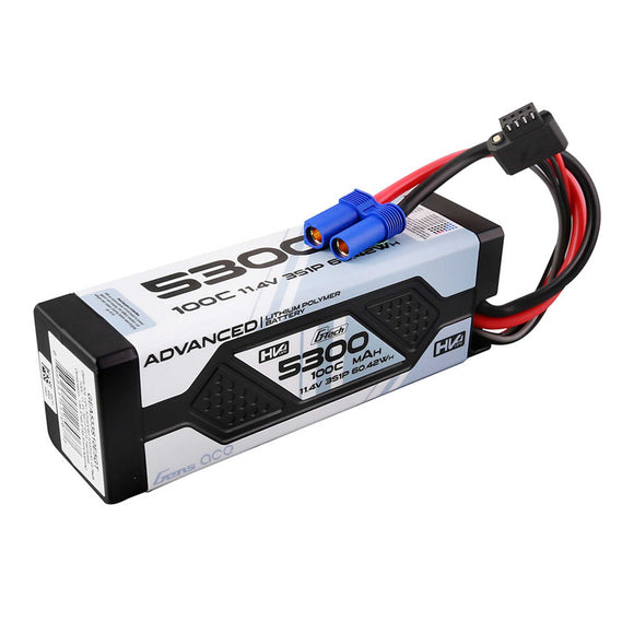 11.4V 5300mAh 3S 100C LiHV battery EC5