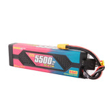 7.6V 5500mAh 2S 100C LiHV TRX battery XT60