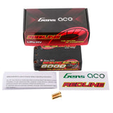 7.6V 6000mAh 2S 140C LiHV Shorty 5.0mm bullet Redline 2.0