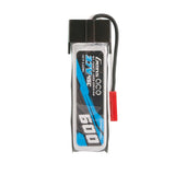 3.7V 600mAh 1S 45C LiPo Battery: JST-RCY