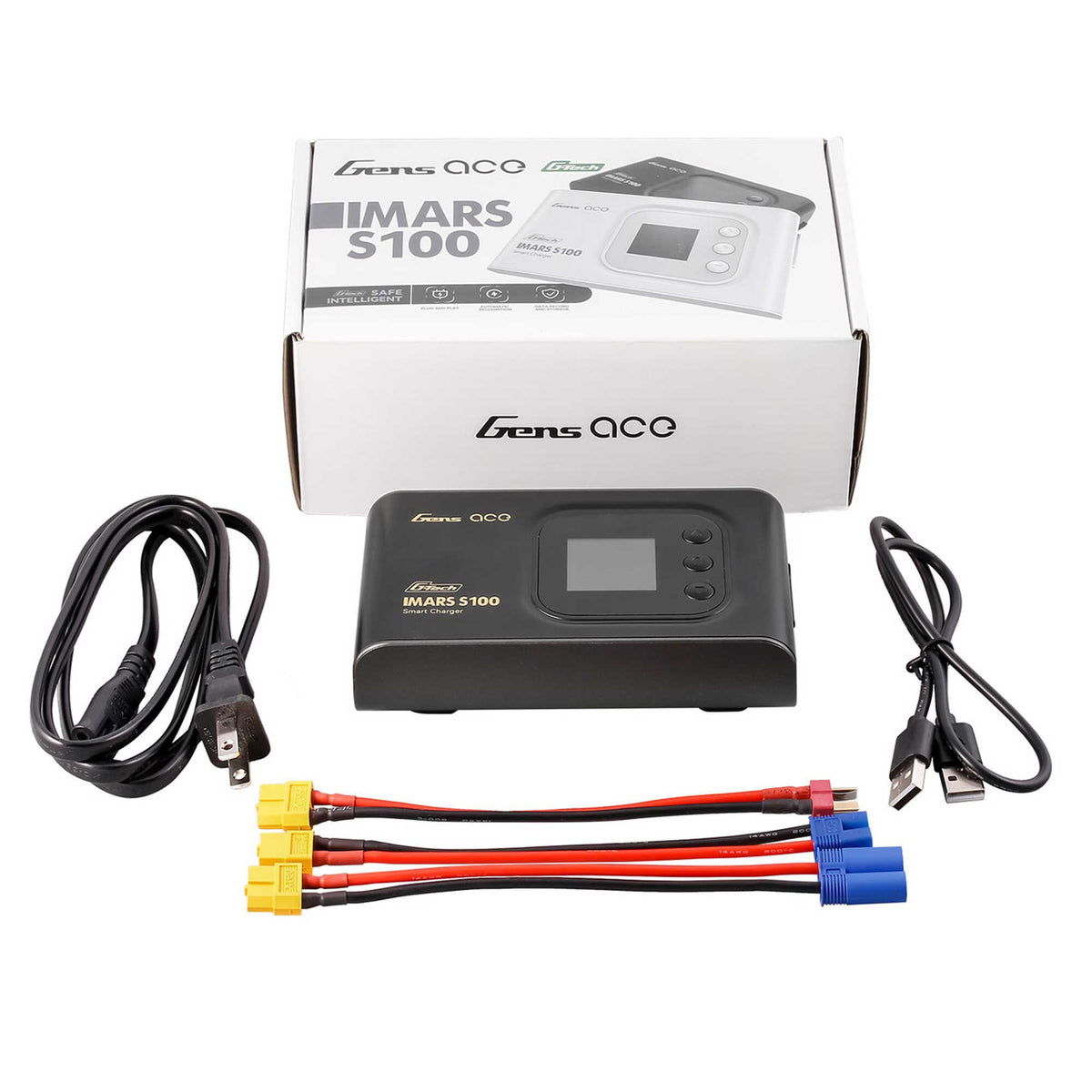 Gens Ace IMars S100 G-Tech AC Balance RC Battery Charger-Black