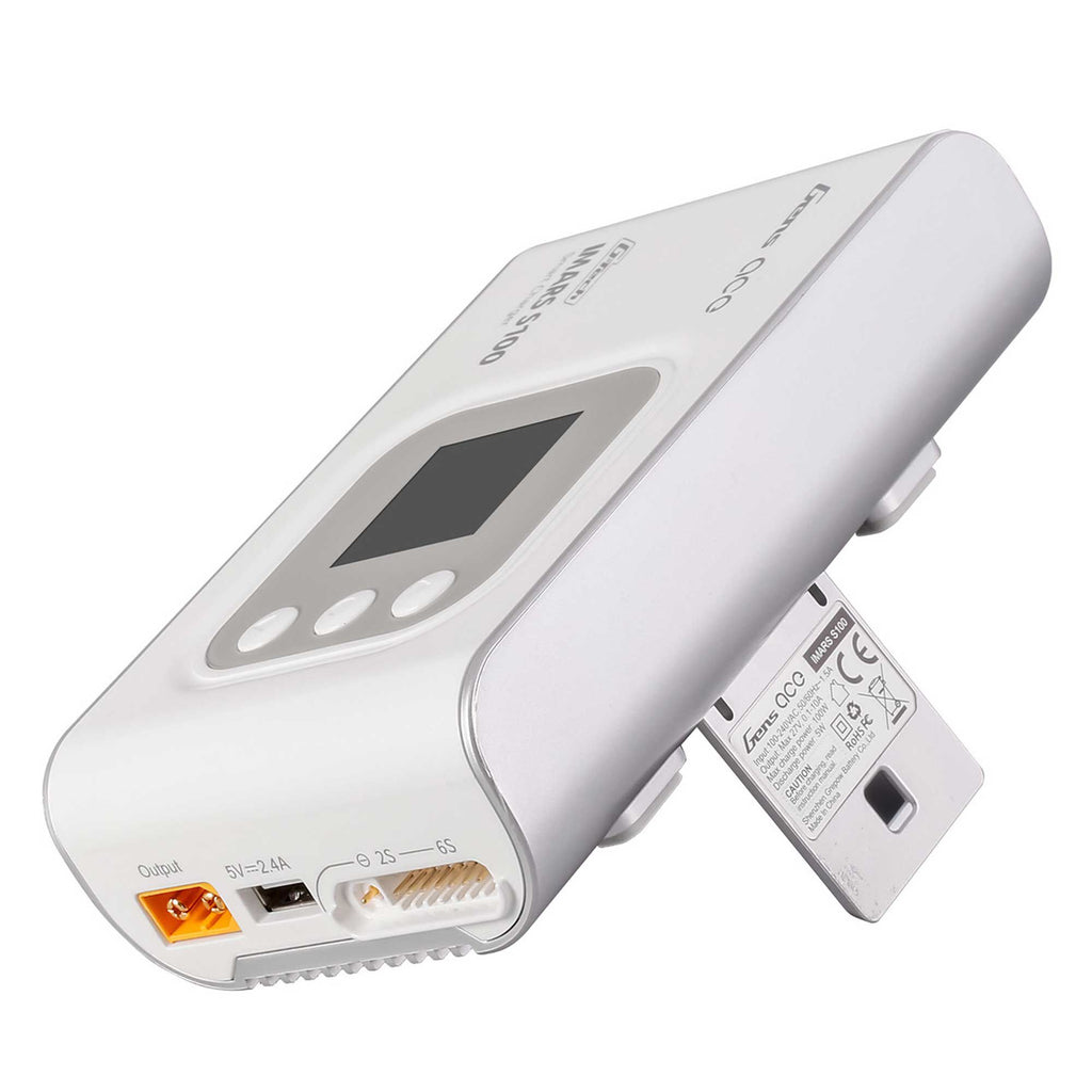 Gens Ace IMars S100 G-Tech AC Balance RC Battery Charger-White